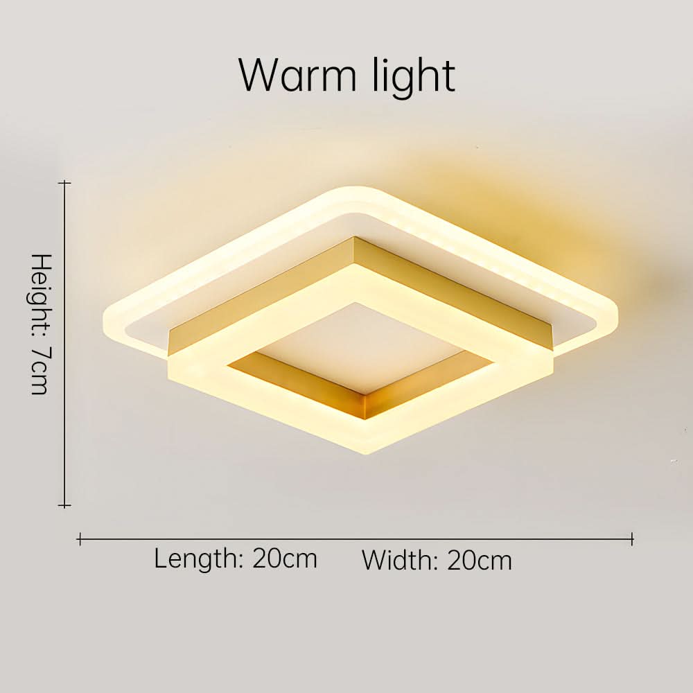 Lampada da soffitto LED quadrata per interni moderni