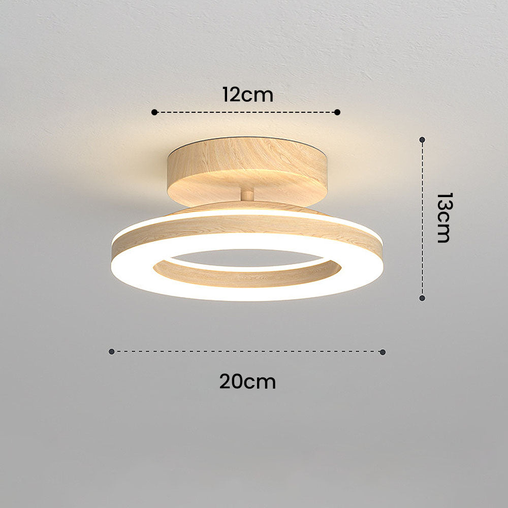 Cypressa - Lampada da soffitto LED rotonda in acrilico per ingresso e hall