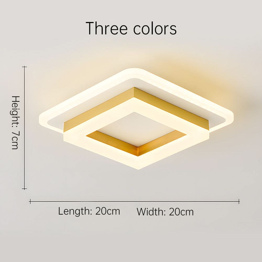 Lampada da soffitto LED quadrata per interni moderni