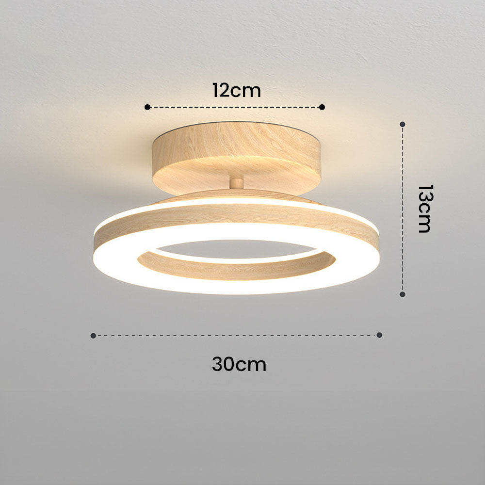Cypressa - Lampada da soffitto LED rotonda in acrilico per ingresso e hall