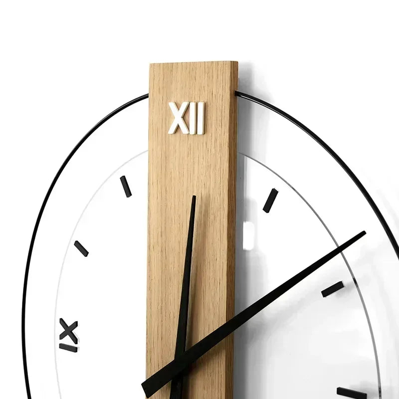 Fascino naturale in un orologio da parete di lusso in legno