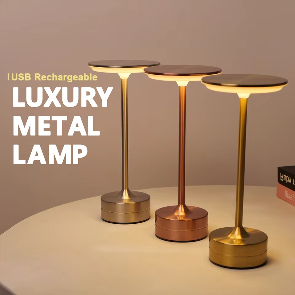 Lampada da tavolo a LED ricaricabile USB con sensore touch