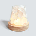 Lampada di Sale Himalayana - Luce Notturna Cristallina & Diffusore di Olio Essenziale