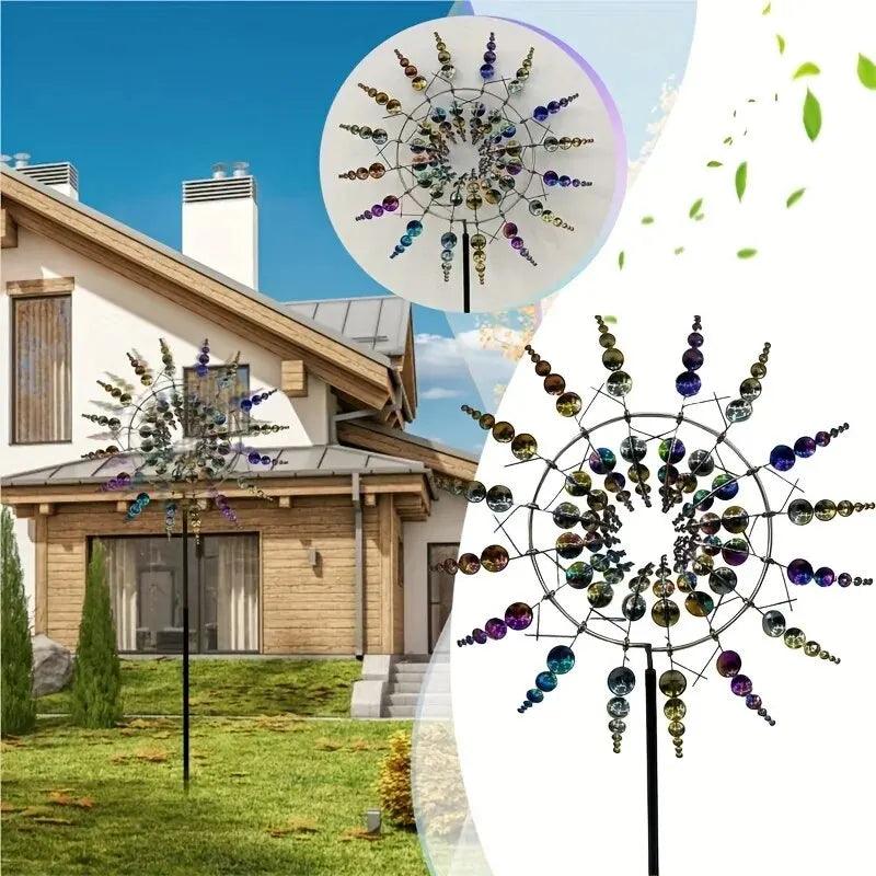Mulino a Vento Spinner | Unico decorazione da giardino in metallo a energia eolica