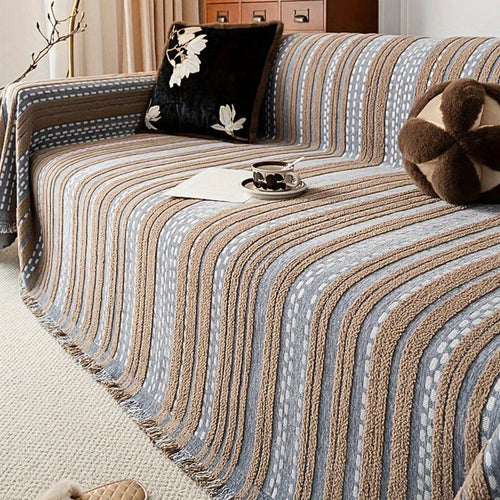Copertura per Divano Boho in Peluche Stile Sahara