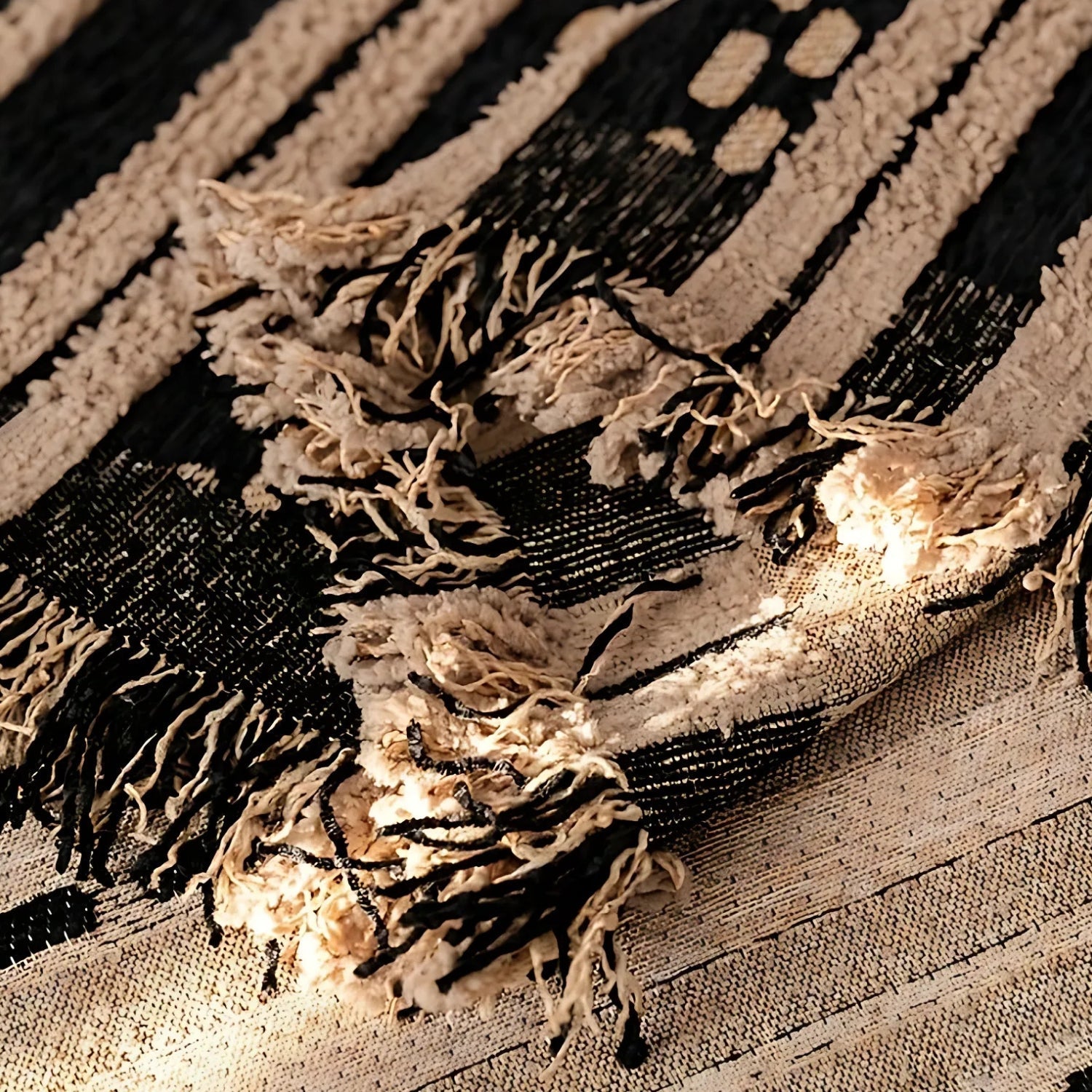Copertura per Divano Boho in Peluche Stile Sahara