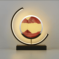 Lampada di sabbia con sabbia in movimento e illuminazione LED dimmerabile per un'atmosfera di relax