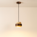 Luce a Sospensione in Pietra e Legno Raffinato per Interni Moderni