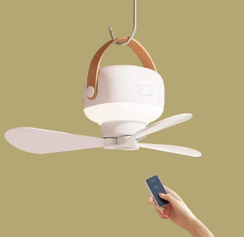 Ventilatore da Soffitto Appeso con Luce LED e Telecomando