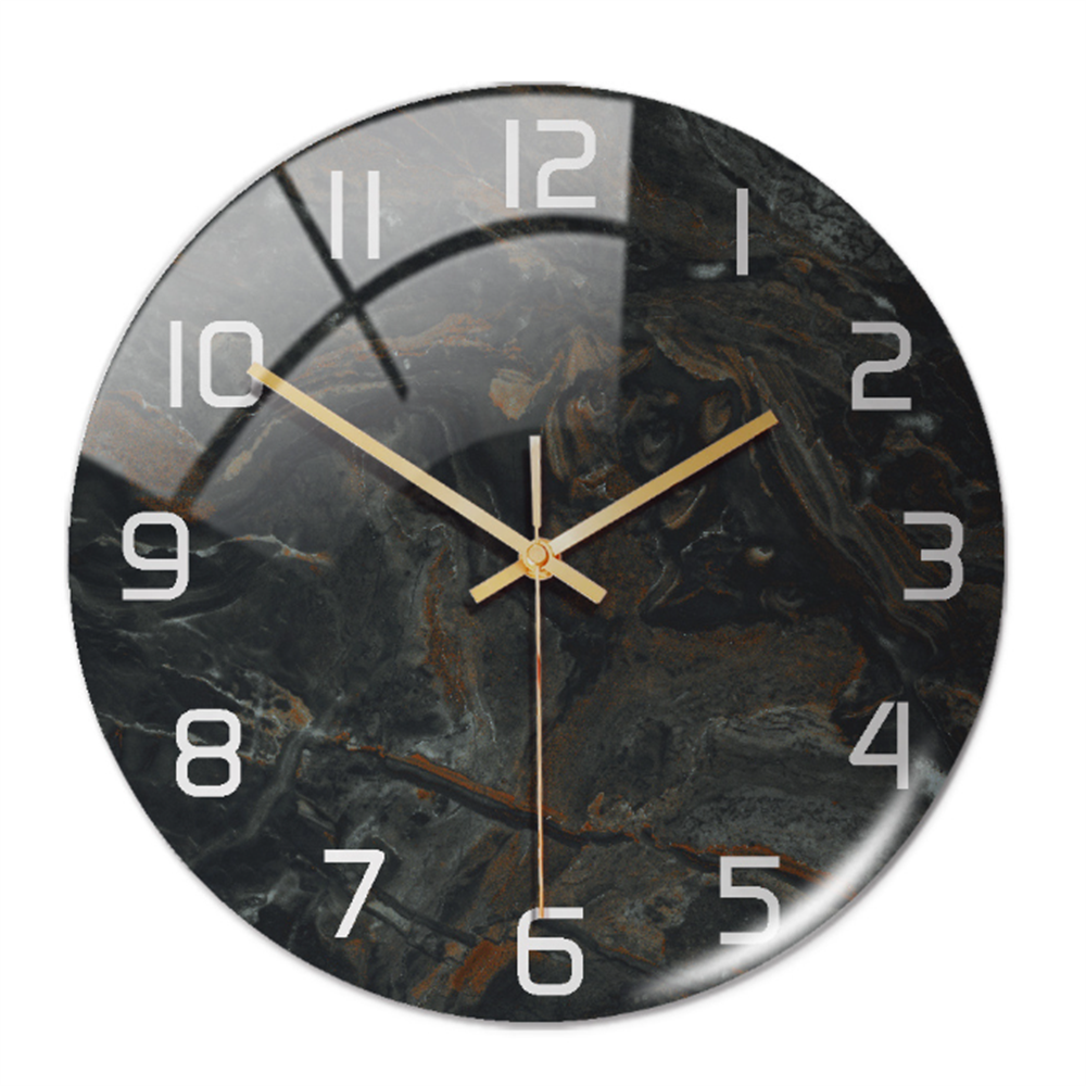 MarbelleTime – Orologio da Parete Silenzioso in Look Marmo Ø30 cm