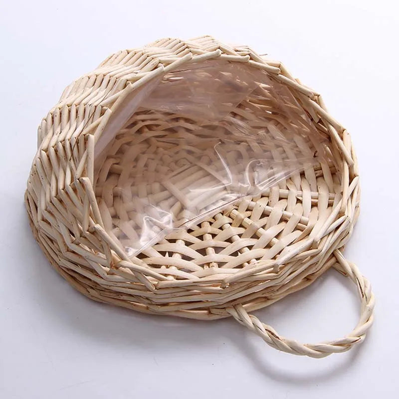 Elyvia | Cesto da Parete in Rattan Fatti a Mano per Piante e Fiori