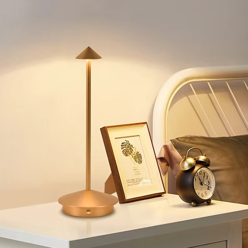 Lampada da Scrivania LED Ricaricabile a Controllo Touch con 3 Modalità di Luce