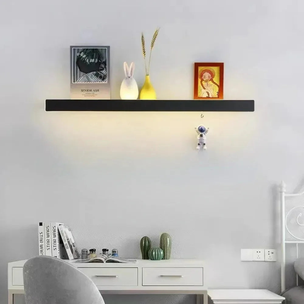 Luntheris - Lampada da Parete LED con Mensola Notturna