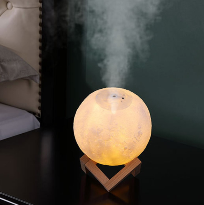 Purificatore d'aria | Lampada lunare e umidificatore in uno