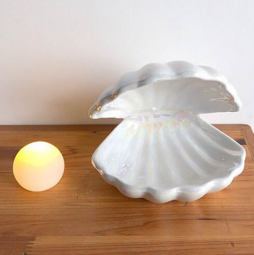 Lampada Chelly Chic con Conchiglia | Una lampada magica con una perla