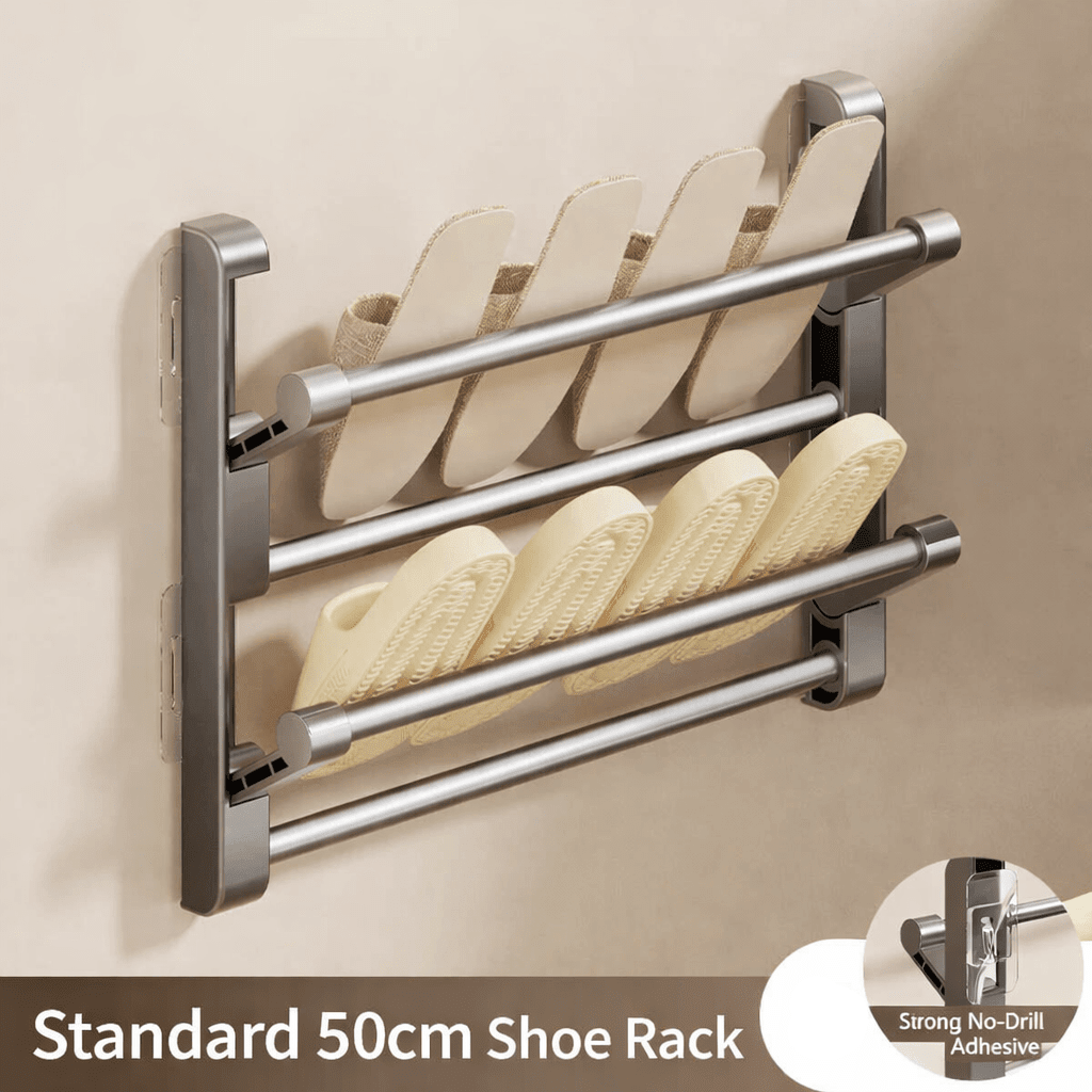Scaffale per scarpe da parete in plastica | Materiale facile da pulire | Salvaspazio | ShoeLine
