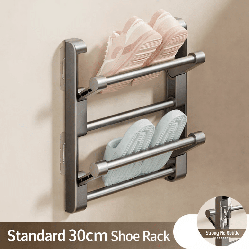 Scaffale per scarpe da parete in plastica | Materiale facile da pulire | Salvaspazio | ShoeLine