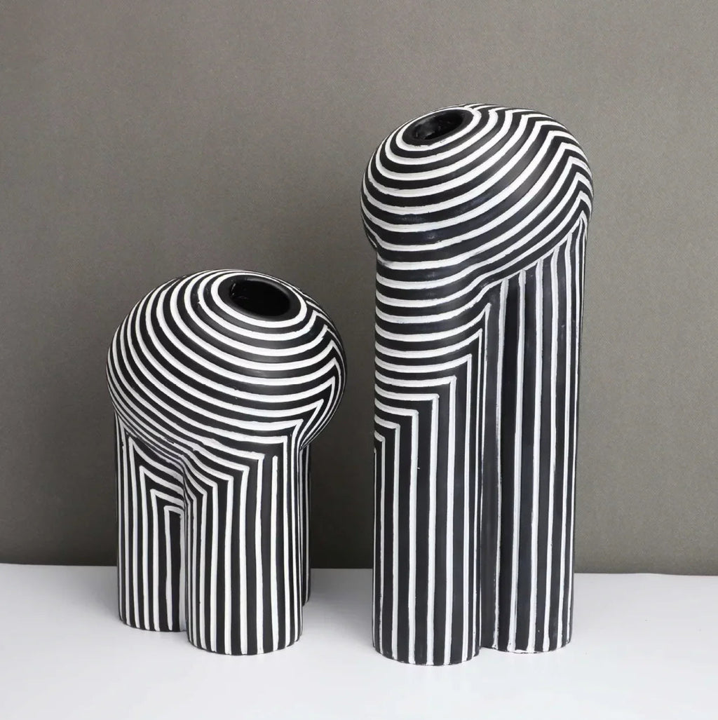 Collezione di Vasi Noir & Blanc