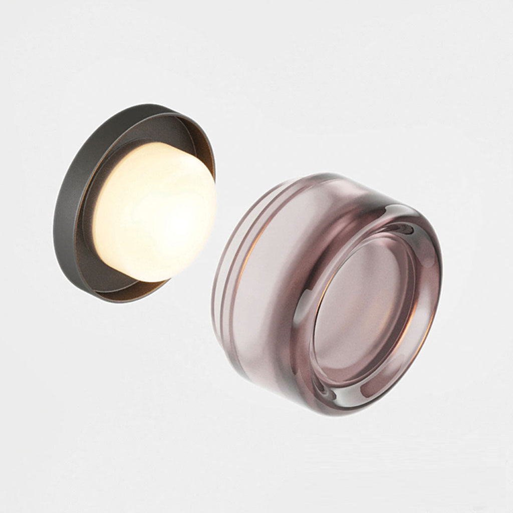 Lampada da Parete Moderna con Diffusore in Vetro per Illuminazione Ambientale Morbida Interna