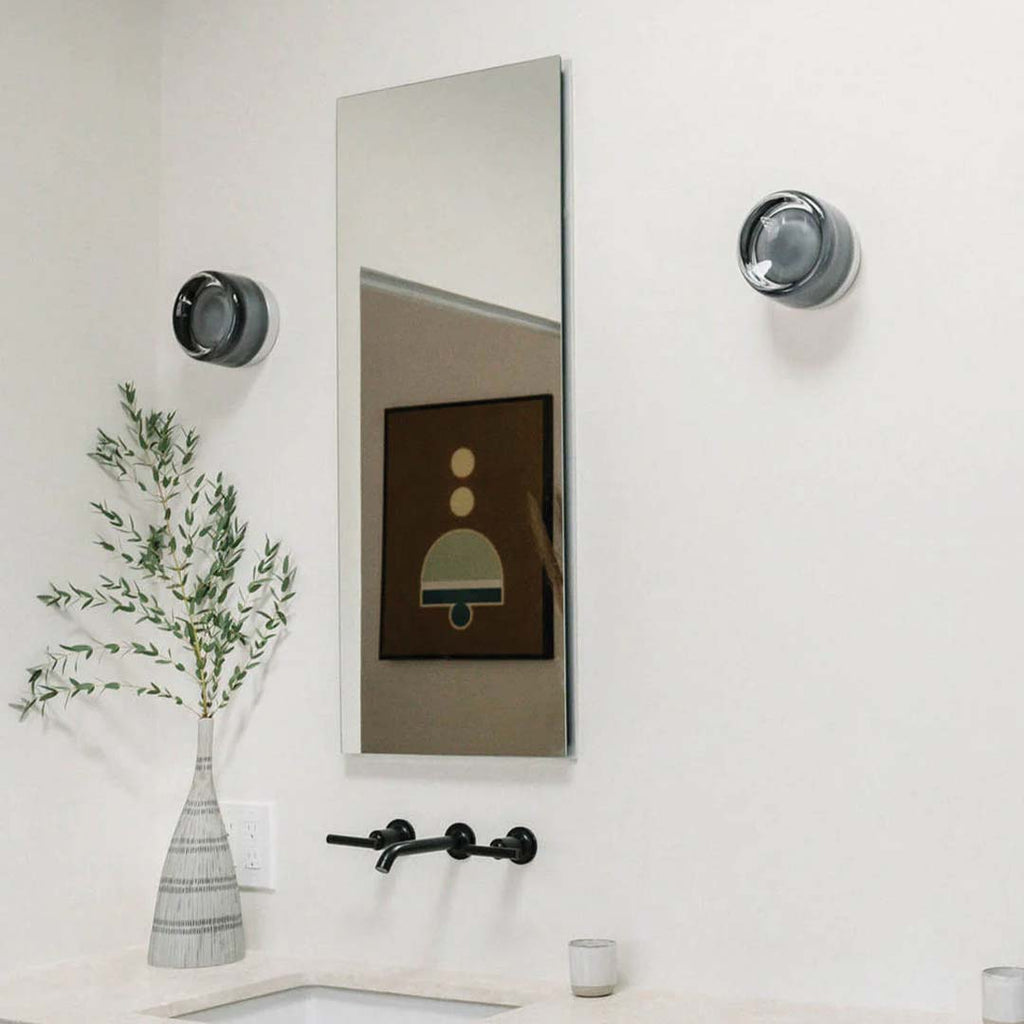 Lampada da Parete Moderna con Diffusore in Vetro per Illuminazione Ambientale Morbida Interna