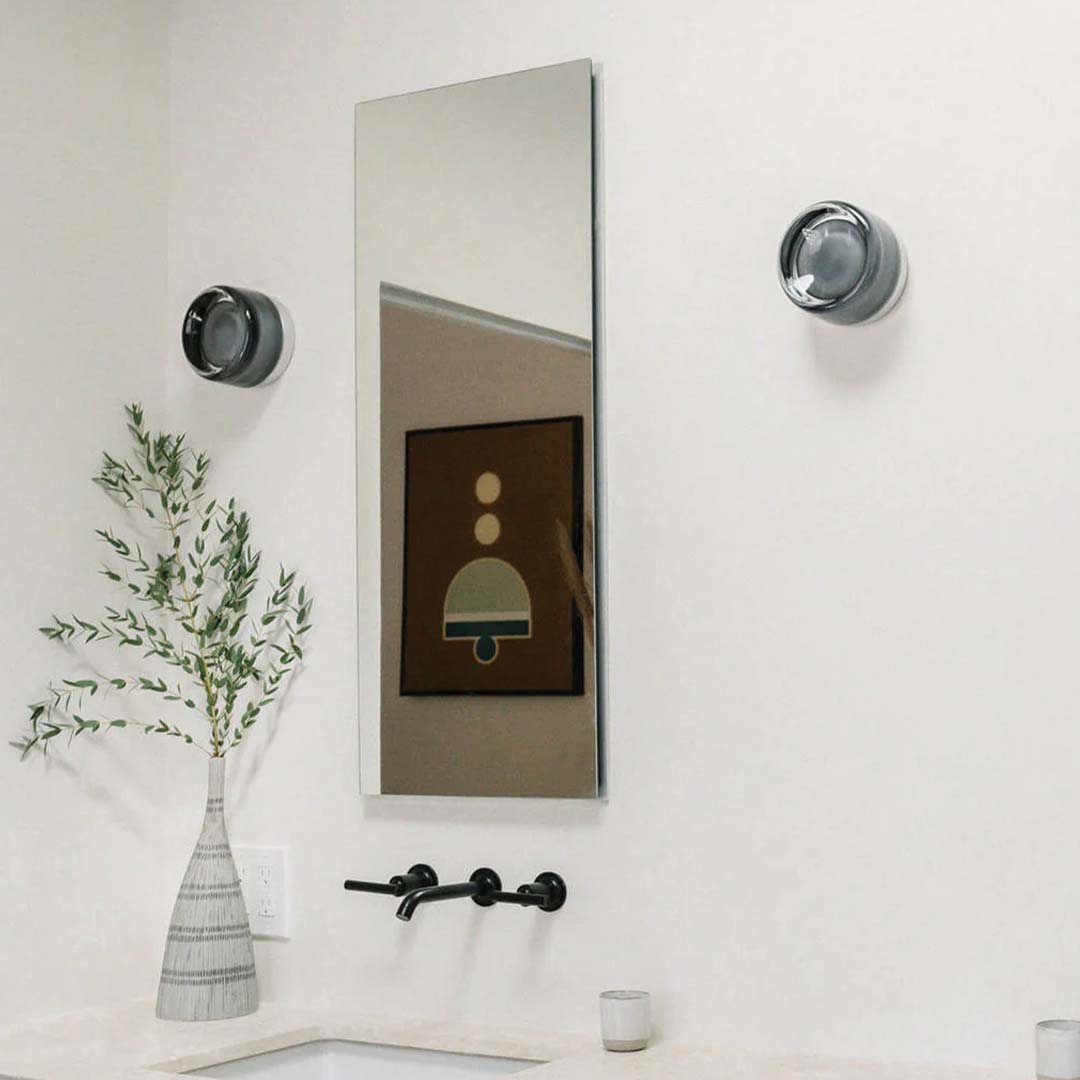 Lampada da Parete Moderna con Diffusore in Vetro per Illuminazione Ambientale Morbida Interna
