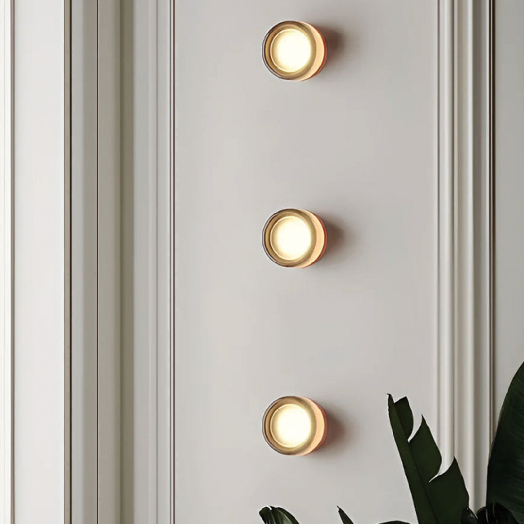 Lampada da Parete Moderna con Diffusore in Vetro per Illuminazione Ambientale Morbida Interna