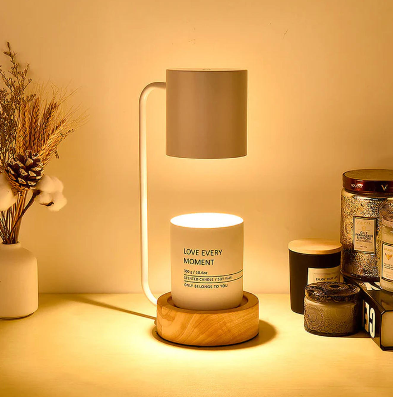 Lampada Riscaldante per Candele Lampada da Tavolo Moderna per Candele Profumate