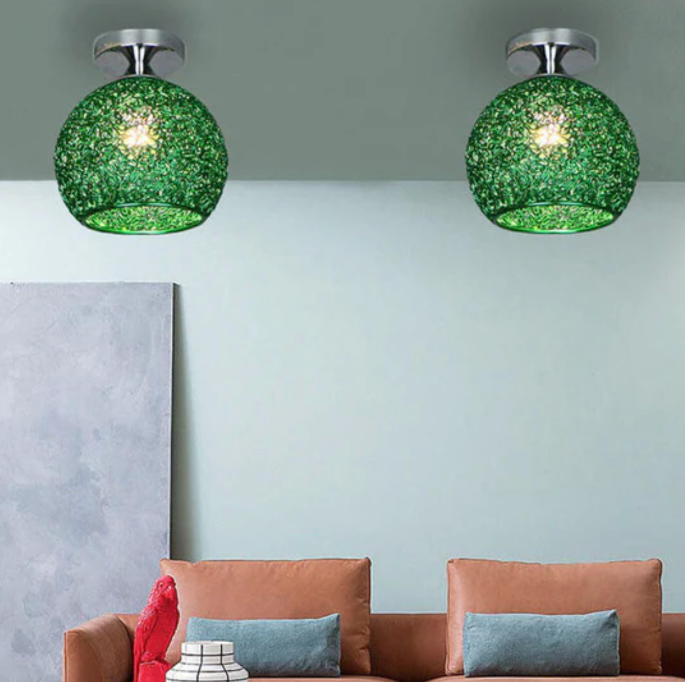 Lampada da soffitto a sfera in metallo moderna