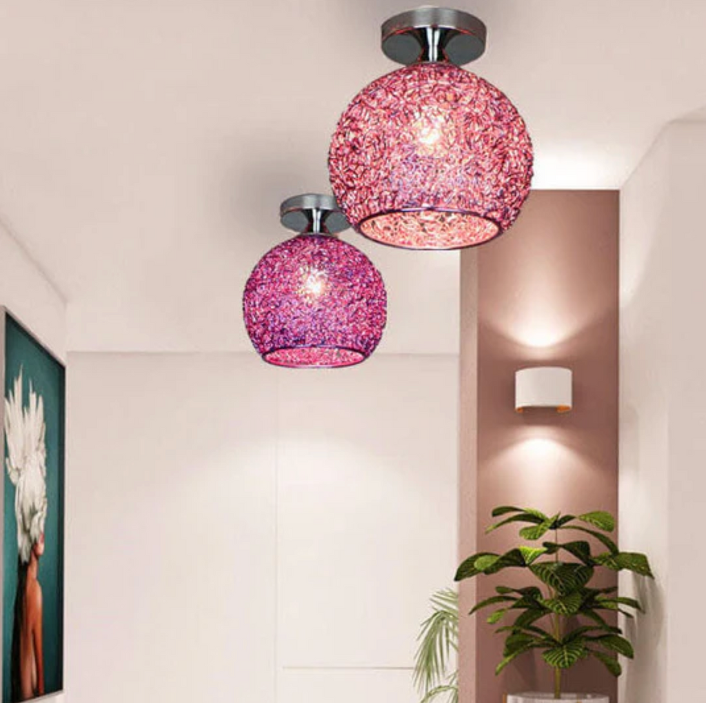Lampada da soffitto a sfera in metallo moderna