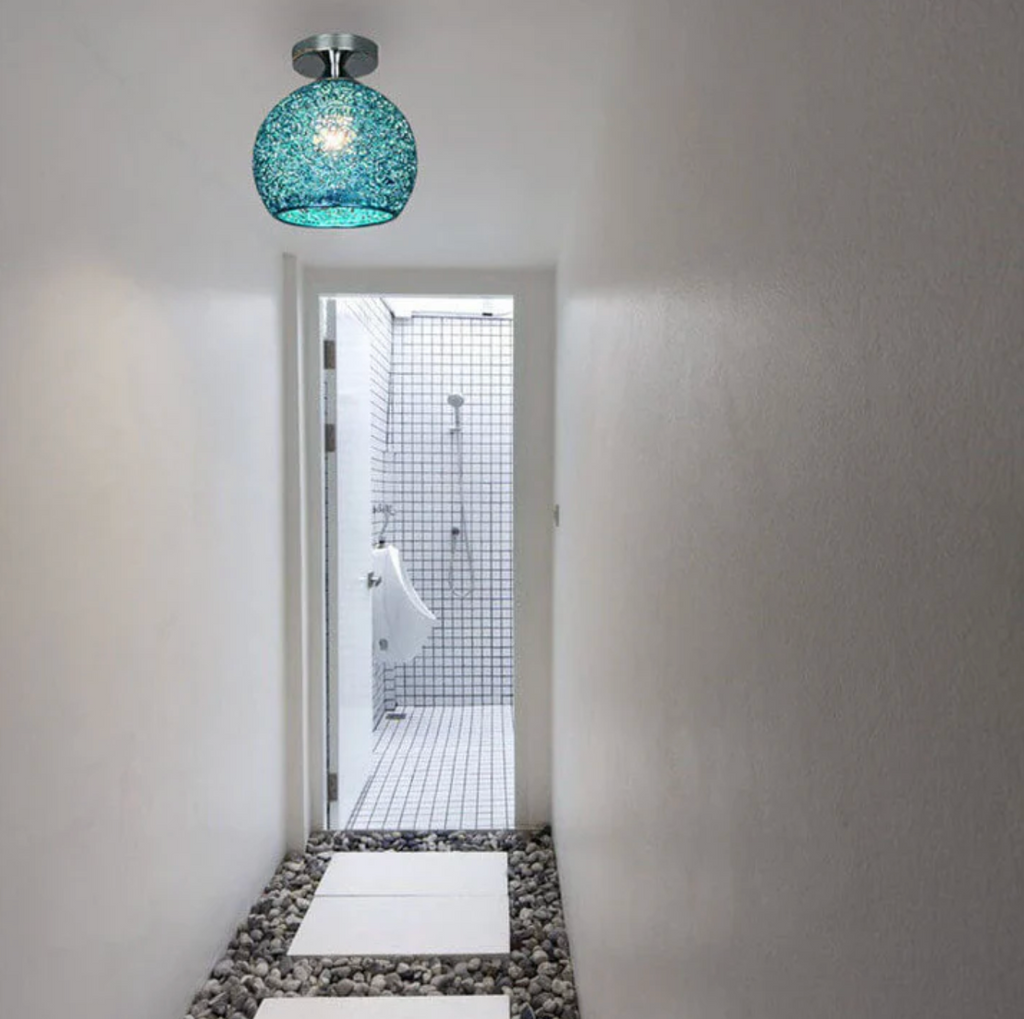Lampada da soffitto a sfera in metallo moderna