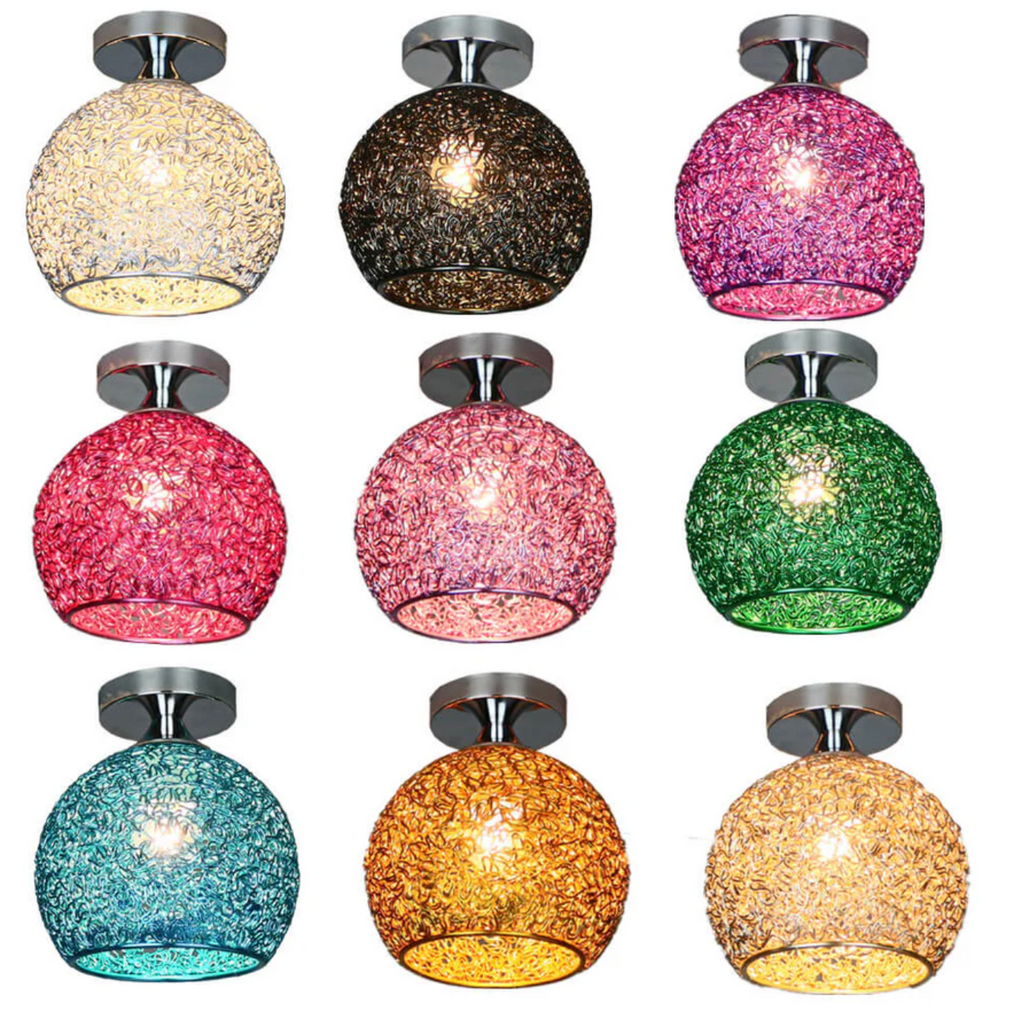 Lampada da soffitto a sfera in metallo moderna
