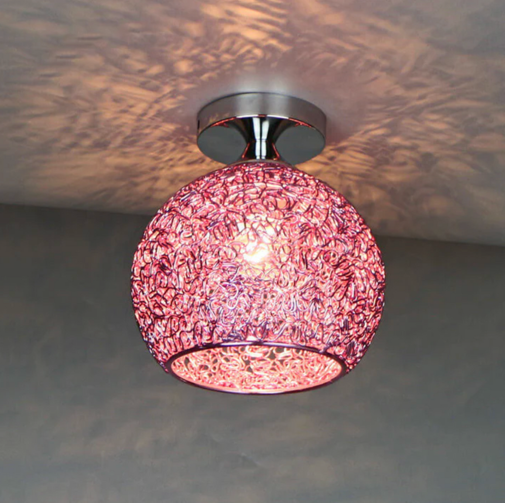 Lampada da soffitto a sfera in metallo moderna