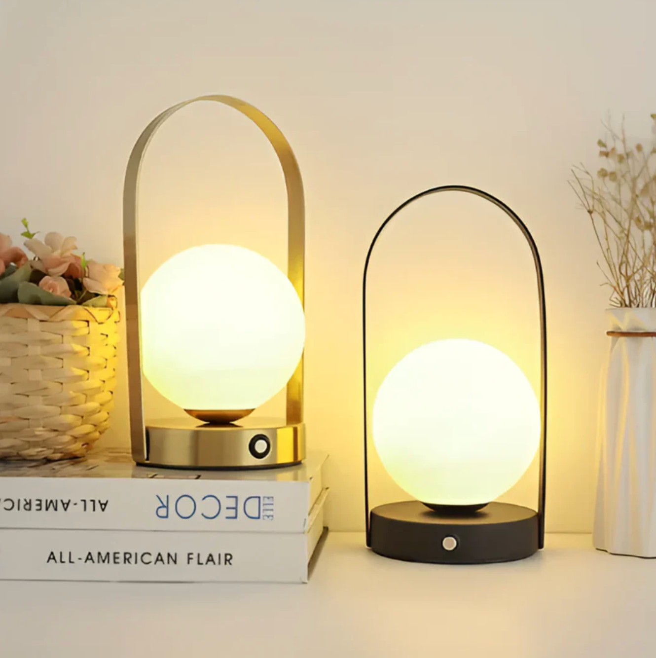 Lampada da Tavolo LED Globo Moderna Minimalista Luce Notturna