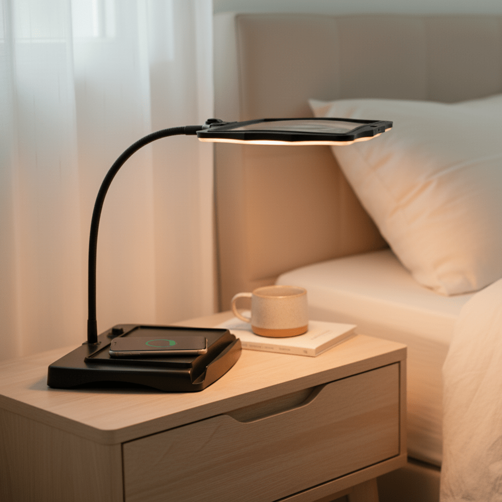 HANDWERK LUX – Lente da tavolo con LED per lavori precisi e dettagli chiari