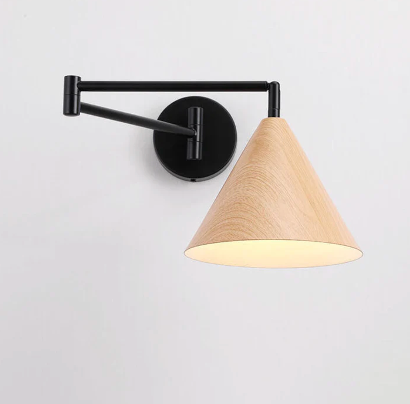 Lampada da Parete in Legno Scandinavo Sconce Minimalista Moderna
