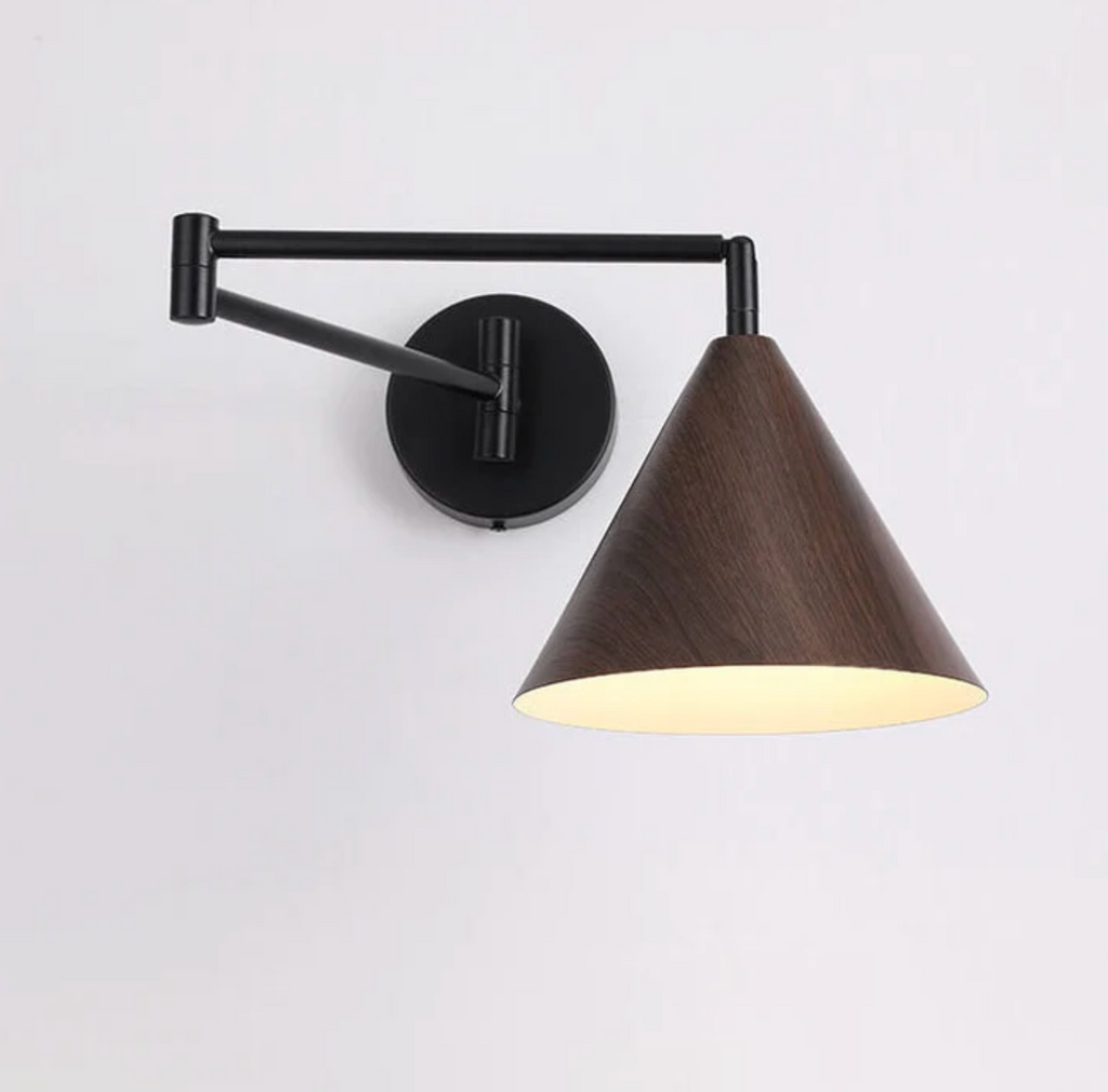 Lampada da Parete in Legno Scandinavo Sconce Minimalista Moderna