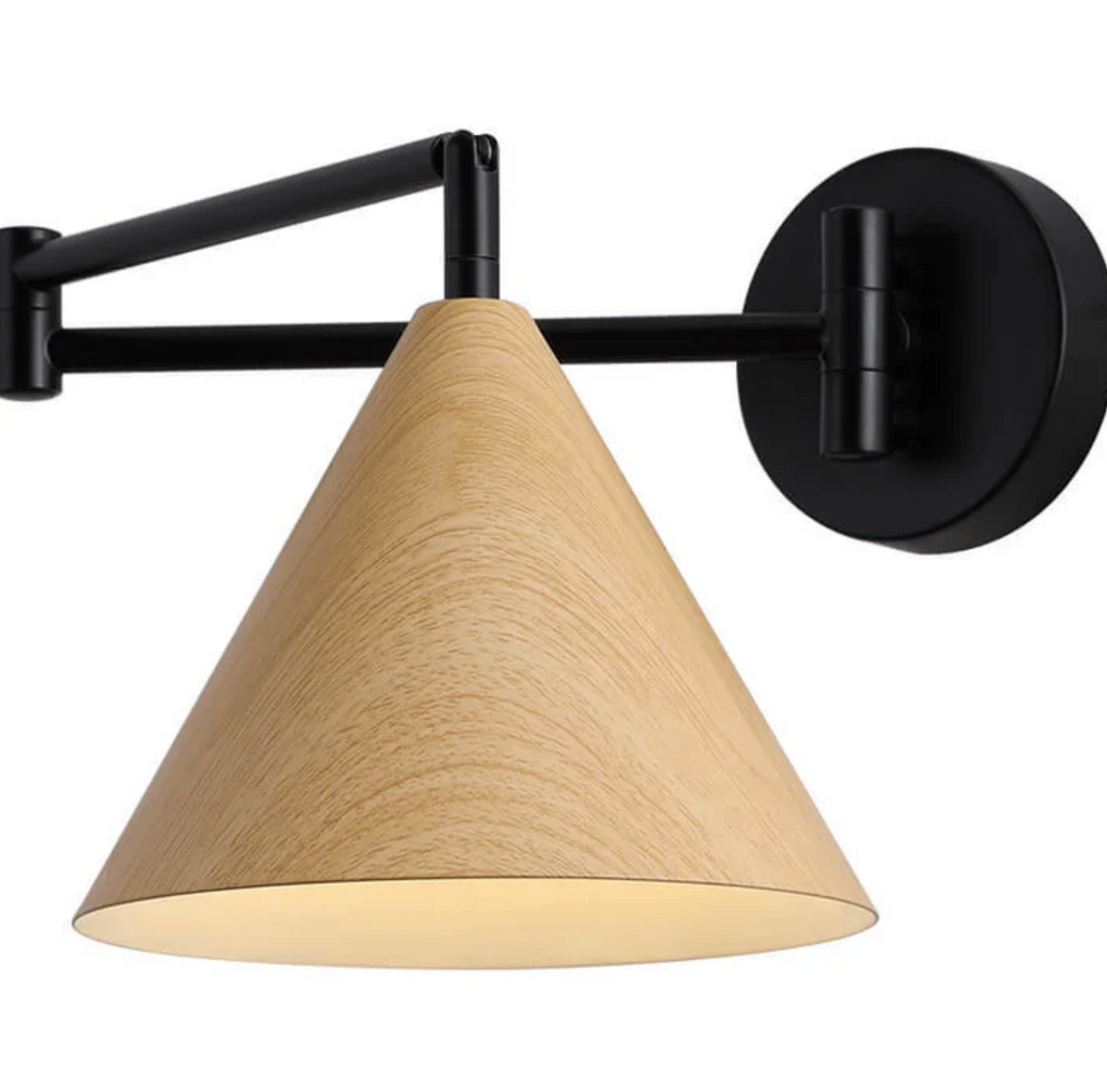 Lampada da Parete in Legno Scandinavo Sconce Minimalista Moderna