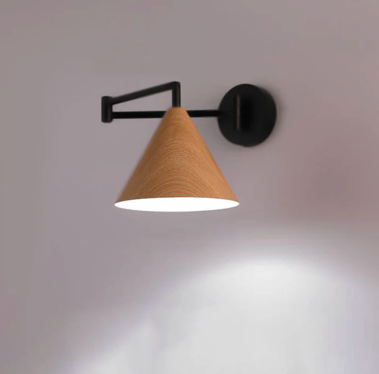 Lampada da Parete in Legno Scandinavo Sconce Minimalista Moderna