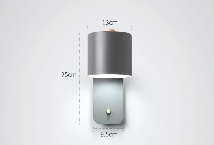 Moderne lampade da parete a LED con interruttore per l'arredamento domestico