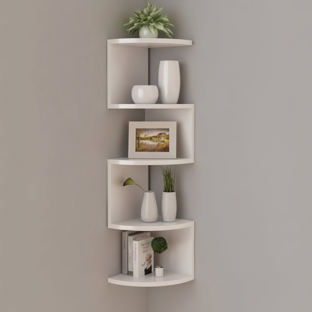 FLOATIERA – Mensola angolare a muro | Soluzione salvaspazio con design moderno