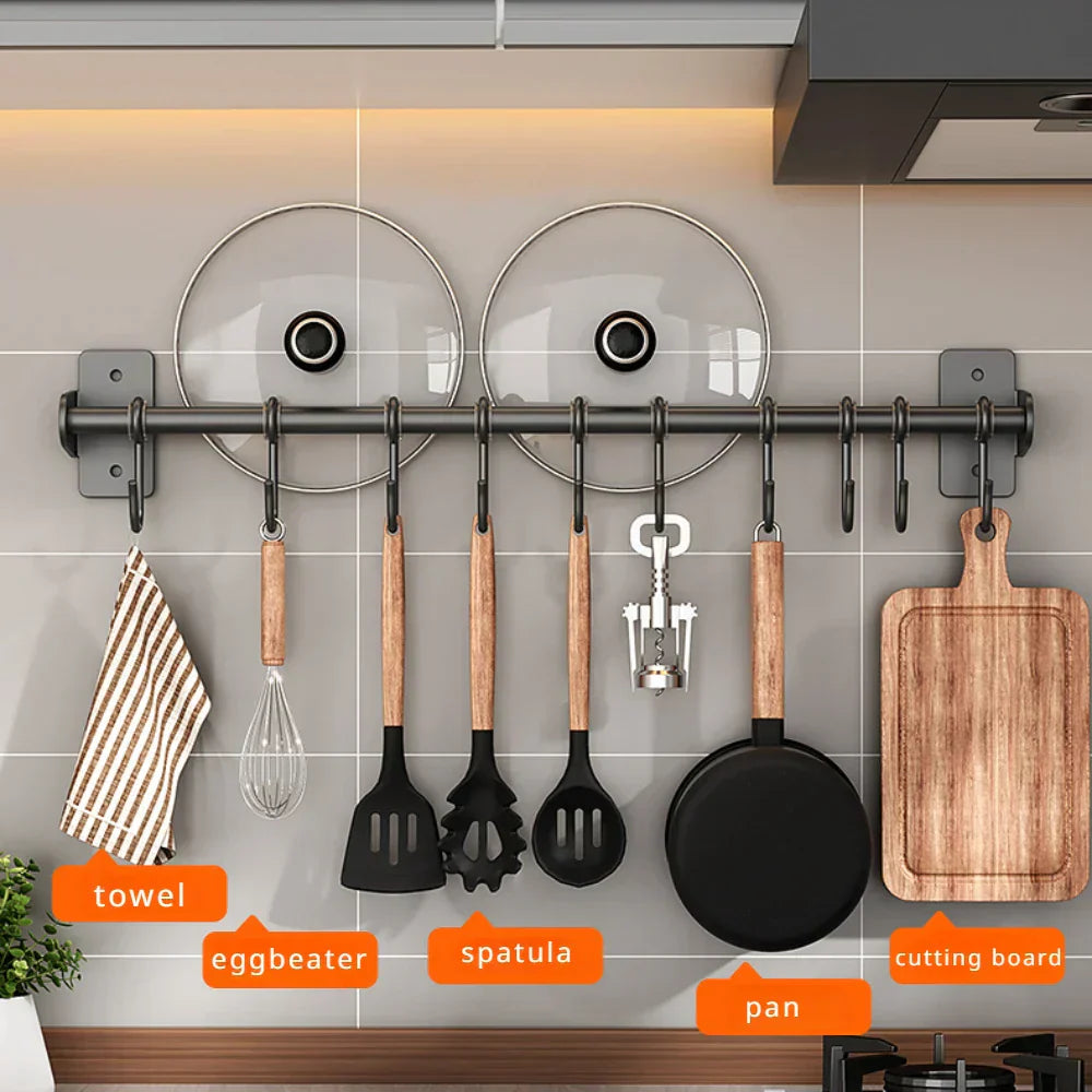 Supporto per ganci da cucina – Stoccaggio a muro