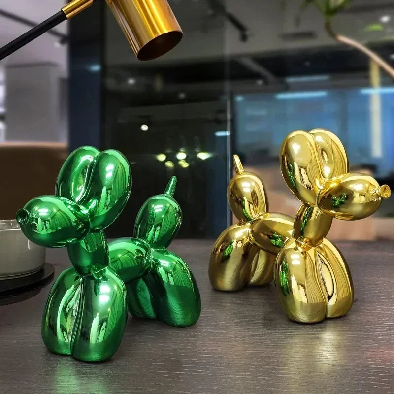 Scultura di Cane Palloncino Nordico in Resina, Ornamento Animale, Arte, Sculture e Figure, Artigianato, Decorazione per Casa, Accessori per Scrivania