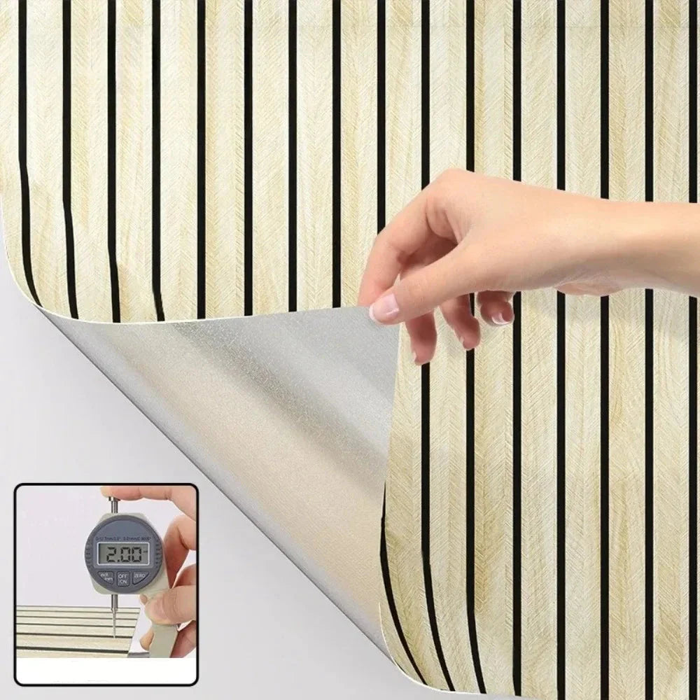 Marosia - Pannelli Murali 3D Effetto Legno Flessibili Autoadesivi in PVC Rotolo Decorazione Murale