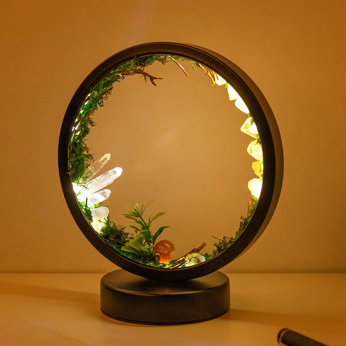 Lampada da Bosco in Quarzo Naturale