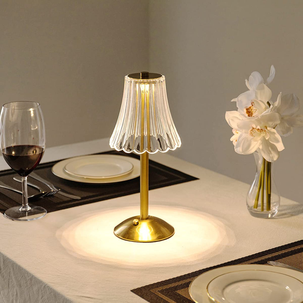 Lampada da tavolo retro a LED ricaricabile USB - BrillianceGlow
