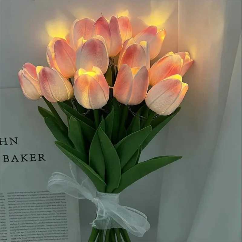 TulipGlow - Lampada notturna LED a tulipano portatile