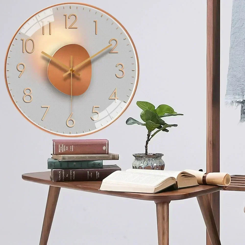 Orologio da Parete Classico Silenzioso Elegante Orologio Non Ticchettante per Camera da Letto e Ufficio