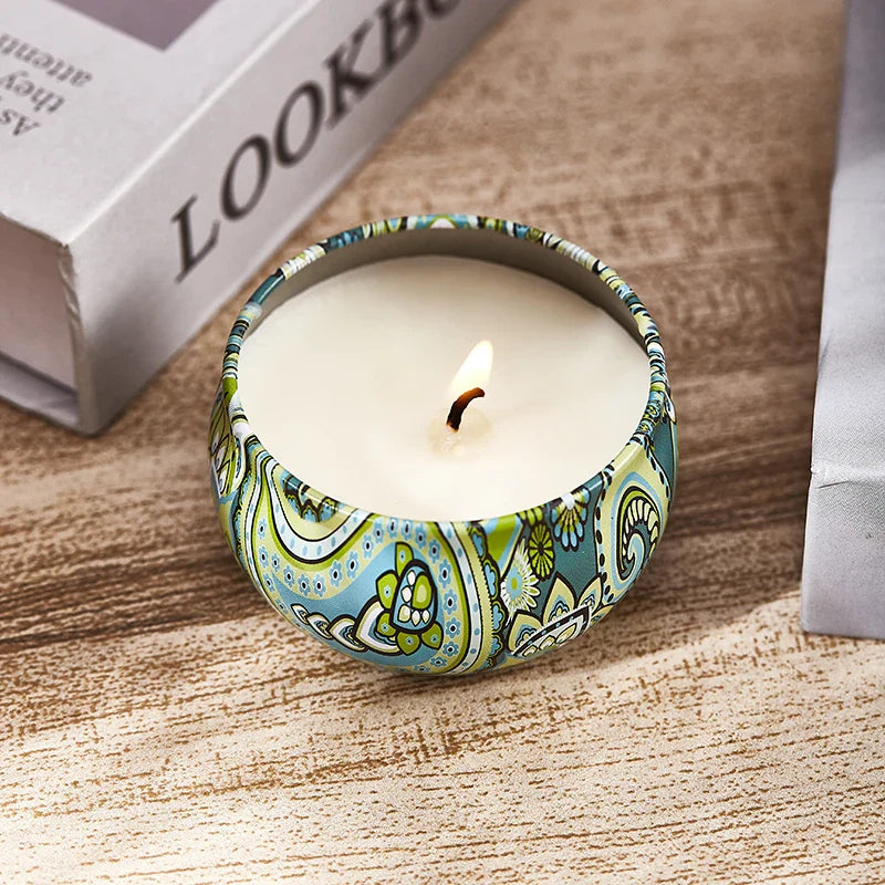 Florivis – Set di Candele Profumate in Cera di Soia da 12 Pezzi per Aromaterapia e Regalo