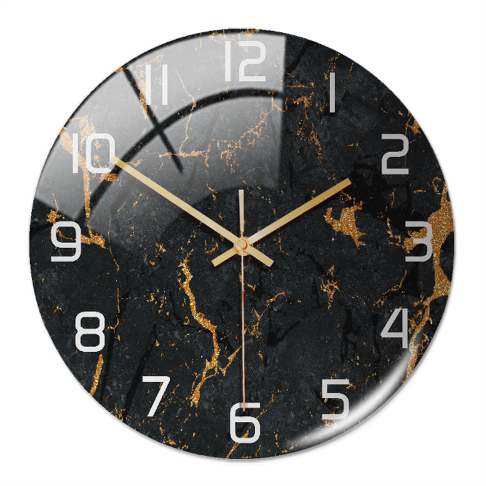 MarbelleTime – Orologio da Parete Silenzioso in Look Marmo Ø30 cm