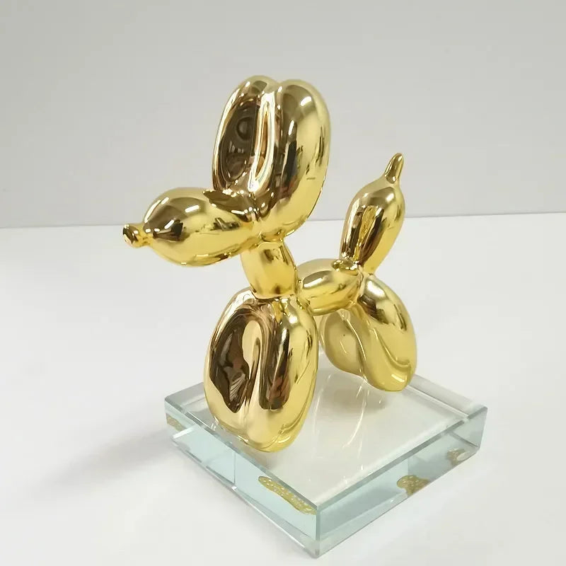 Scultura di Cane Palloncino Nordico in Resina, Ornamento Animale, Arte, Sculture e Figure, Artigianato, Decorazione per Casa, Accessori per Scrivania
